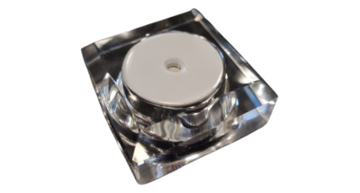 Base éclairante en cristal